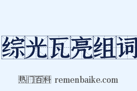 综光瓦亮组词是什么意思的图片